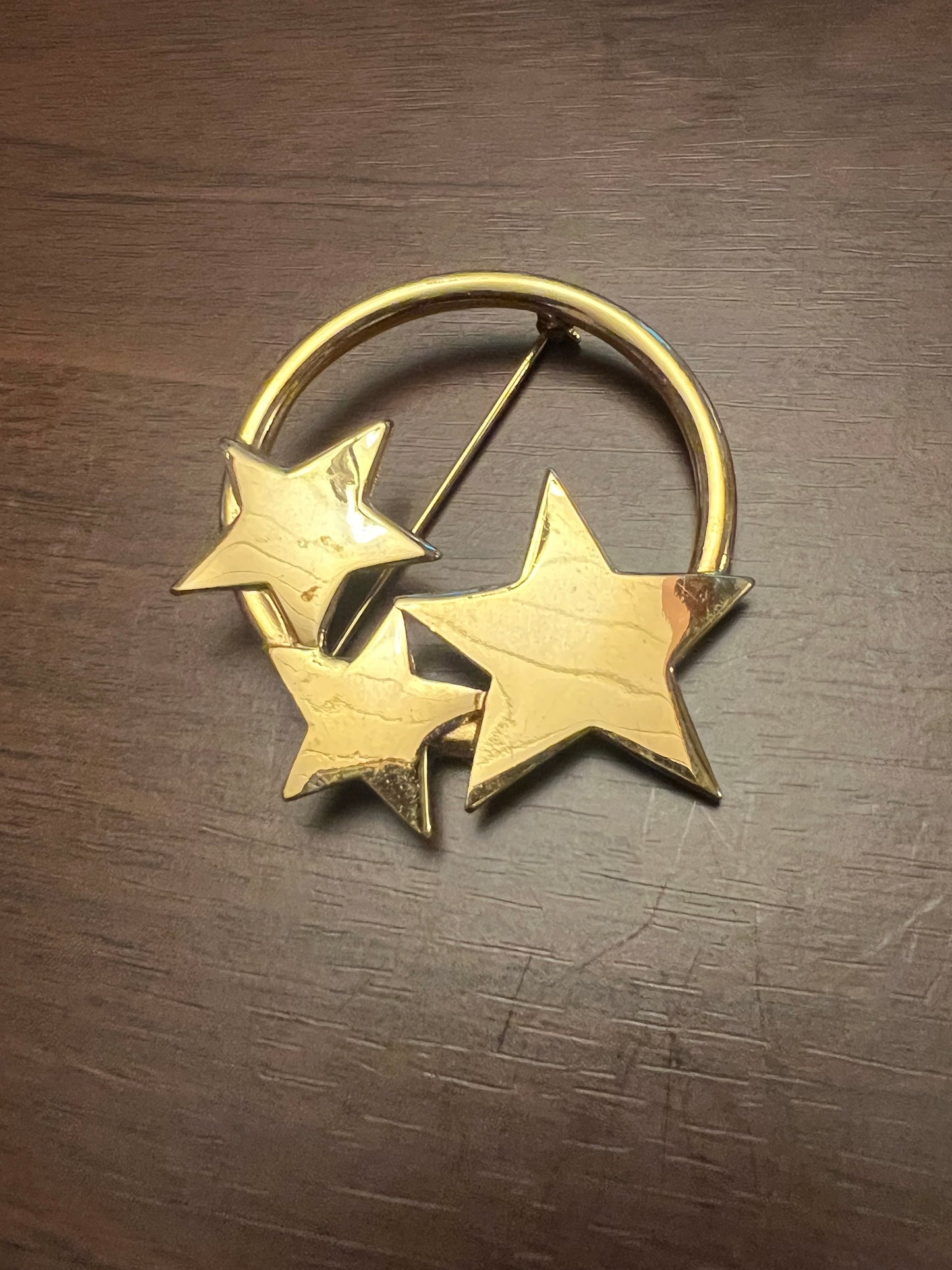 Gold-Toned Star Brooch
