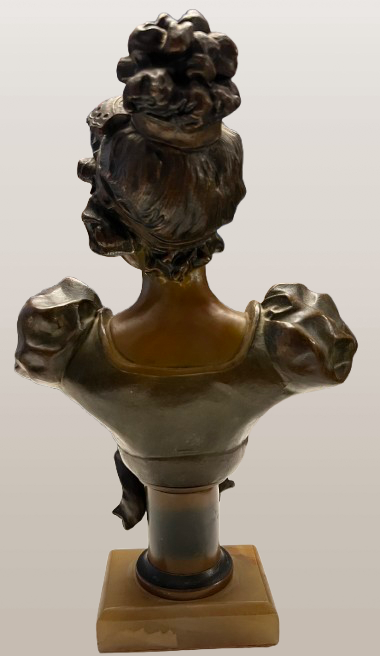 Antique Art Nouveau Victorian Bust