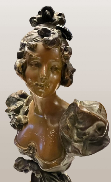 Antique Art Nouveau Victorian Bust