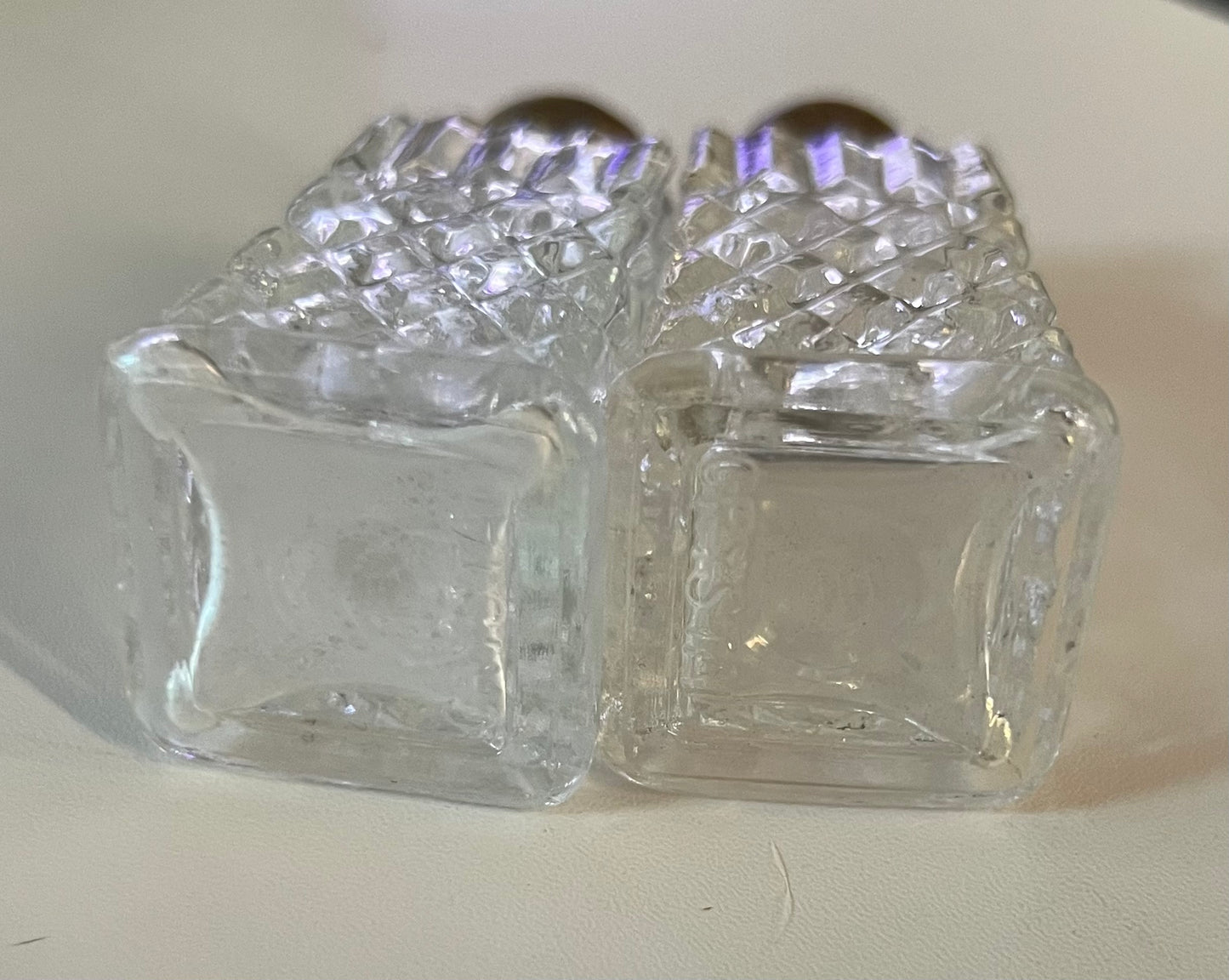 Crystal Diamond Salt & Pepper Shakers