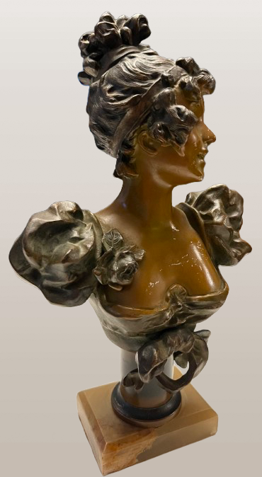Antique Art Nouveau Victorian Bust