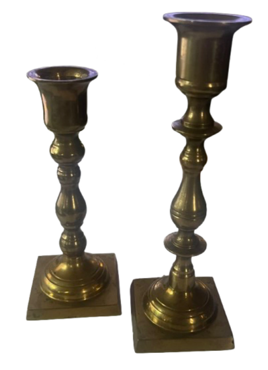 Vintage Brass Candle Holders – Set of 2