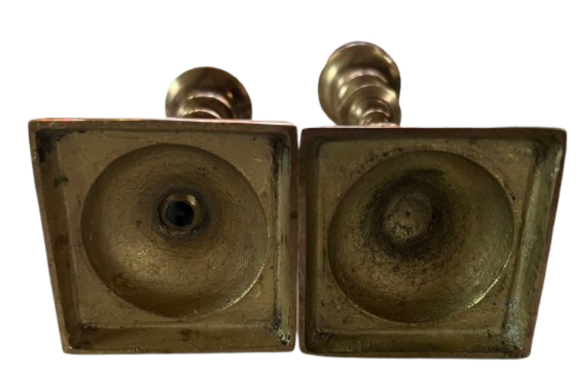 Vintage Brass Candle Holders – Set of 2