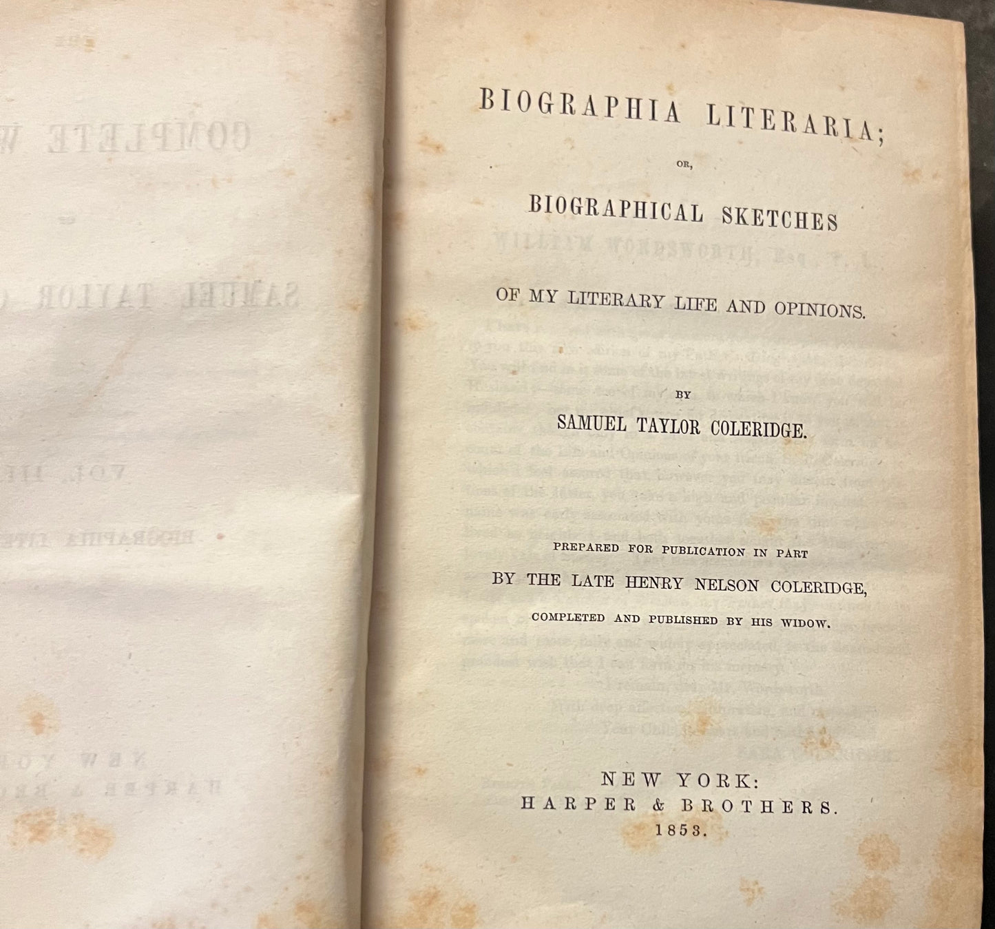 The Complete Works of Samuel Taylor Coleridge (1853), Volumes I, II, III