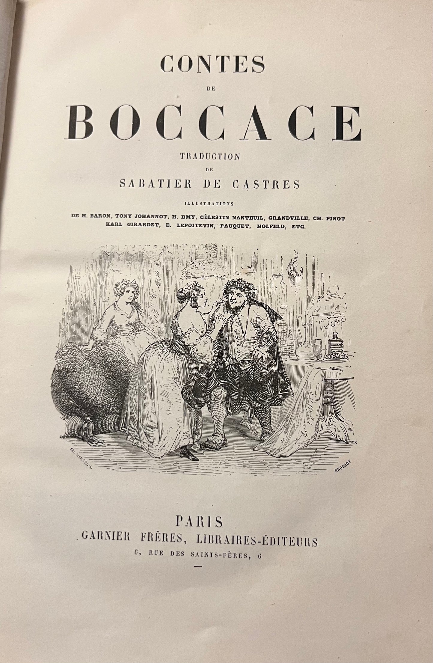 Contes De Boccace Traduction De Sabatier De Castres (1865)