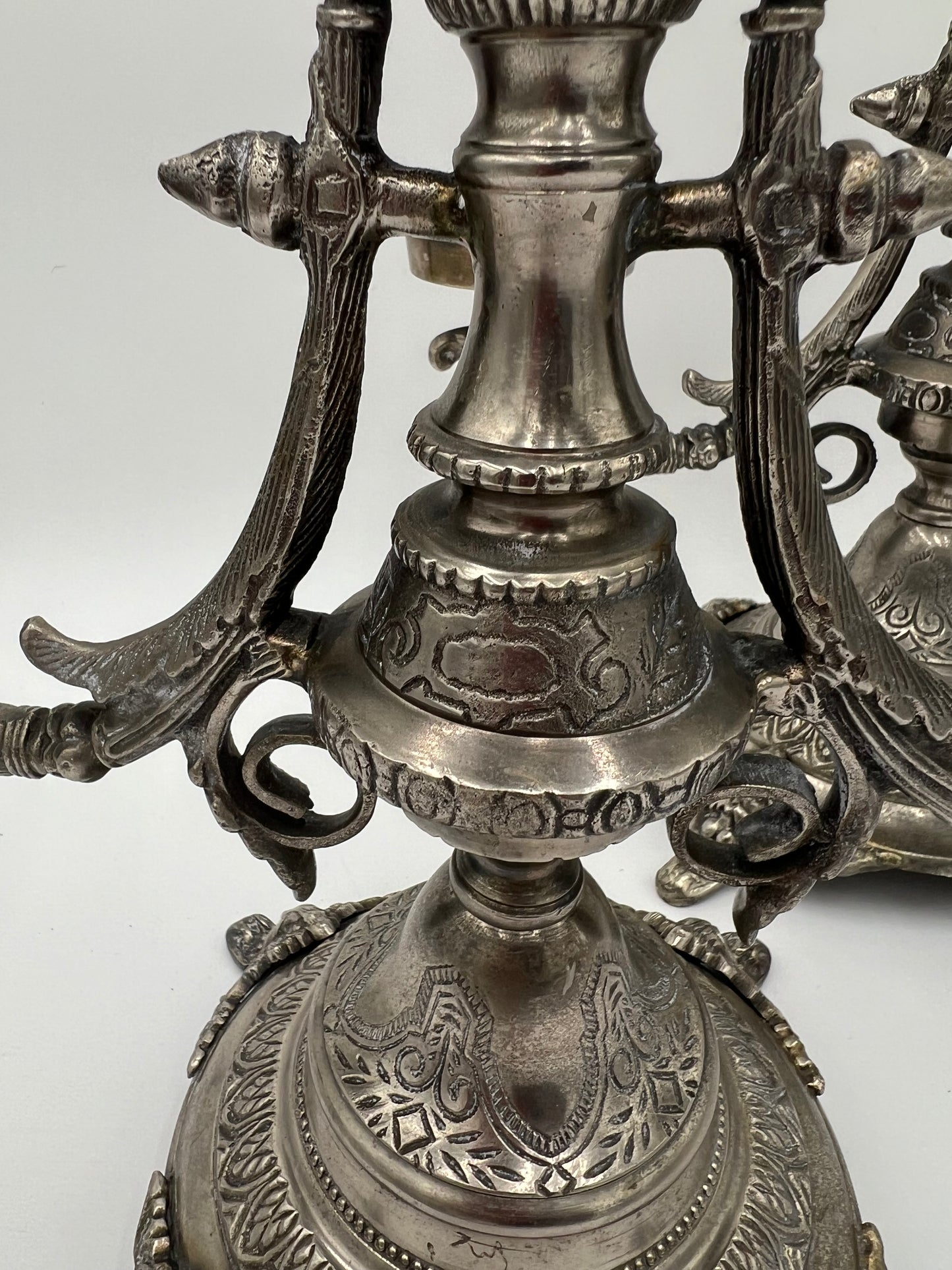 Antique Silver Plated Candelabras