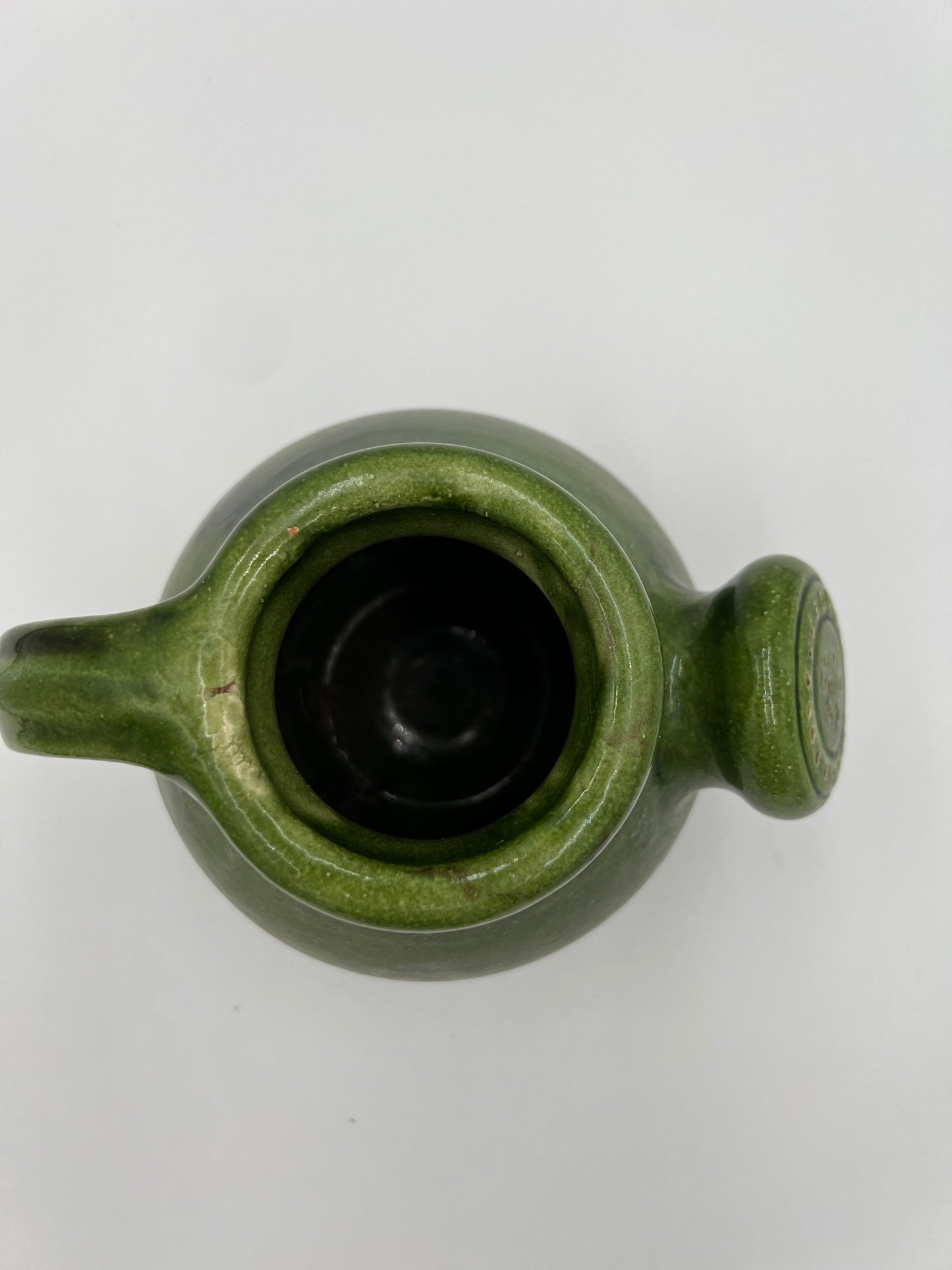 Portuguese Green Pottery Pitcher