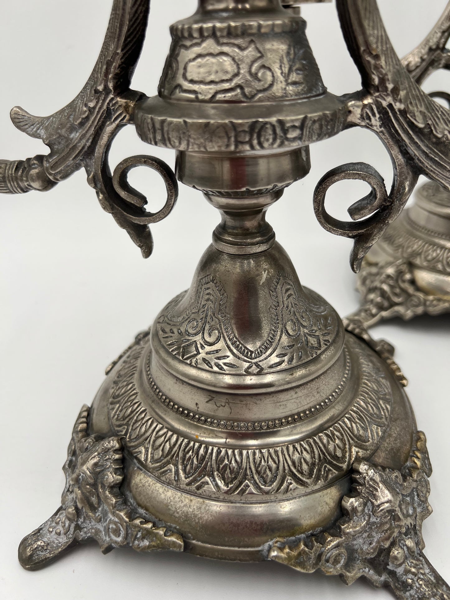 Antique Silver Plated Candelabras