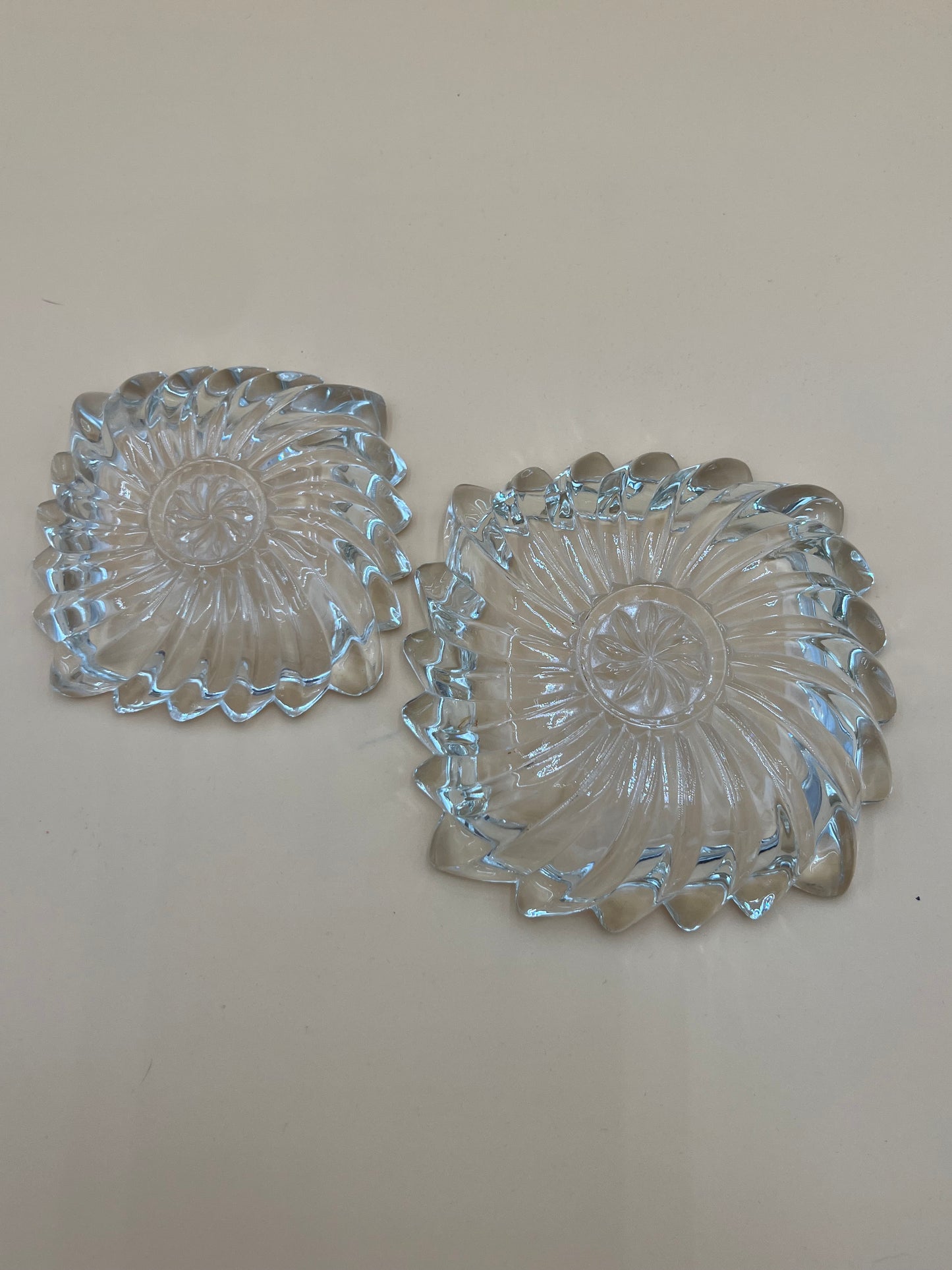 Vintage Crystal Trays