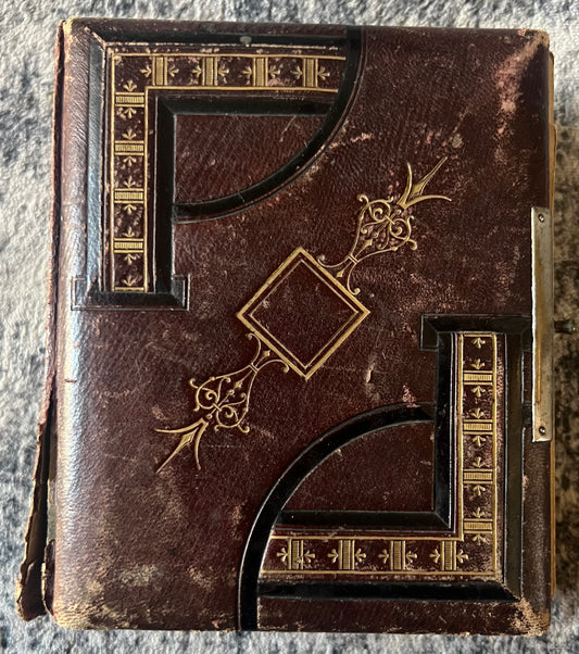 Antique Victorian Photo Album – 1888 – With Tintypes & Collector Cards