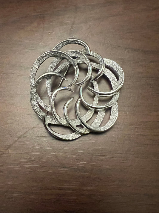 Sarah Coventry "Starburst" silver-tone brooch