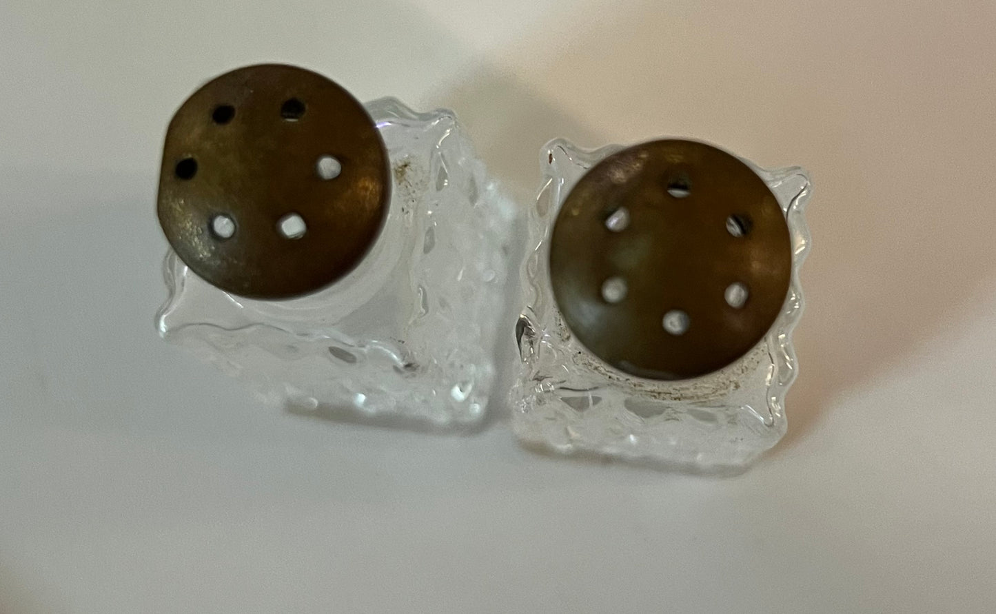 Crystal Diamond Salt & Pepper Shakers
