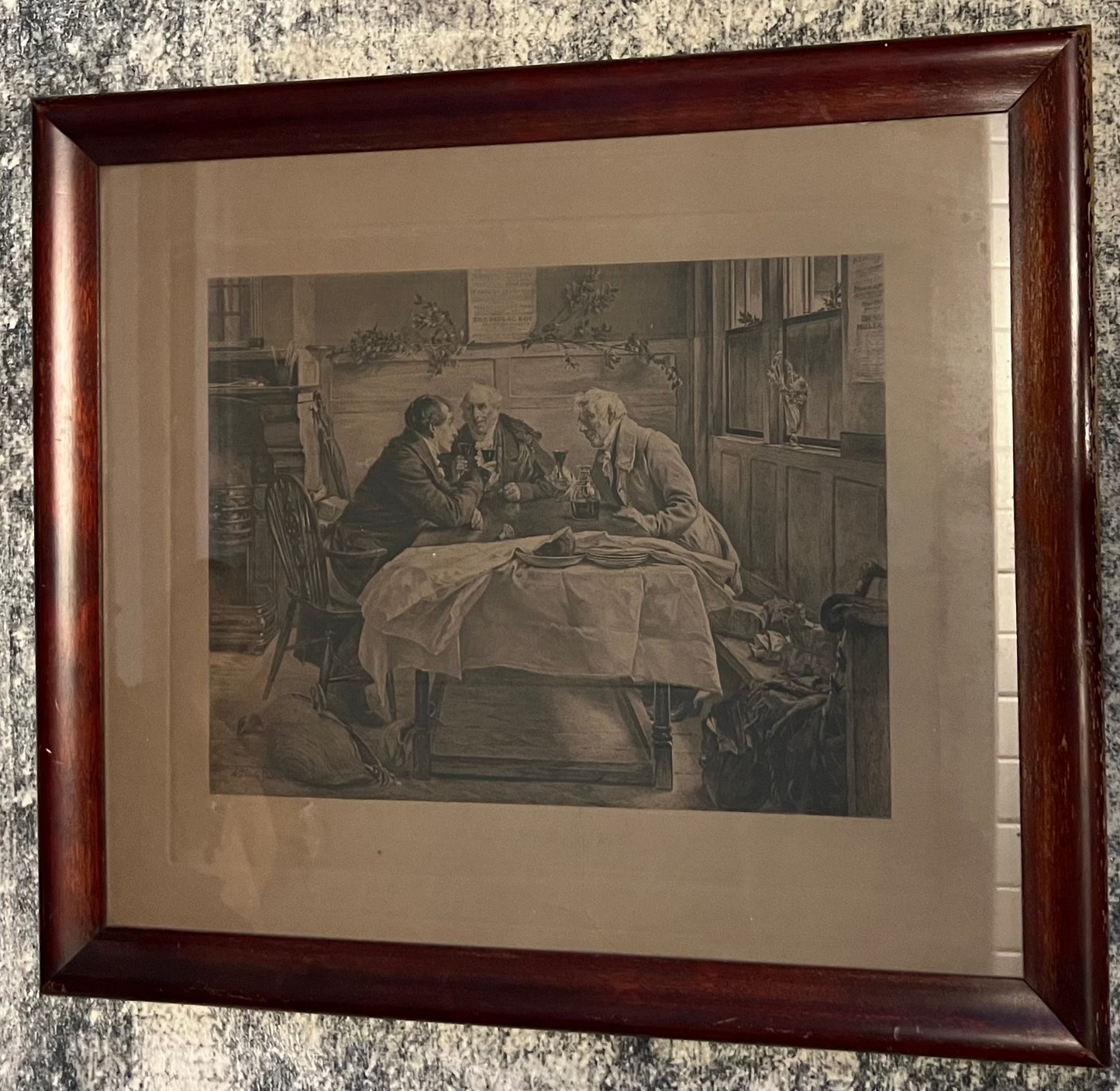 Christmas Time Engraving, Signed by W Dendy & Sadler James Dobie