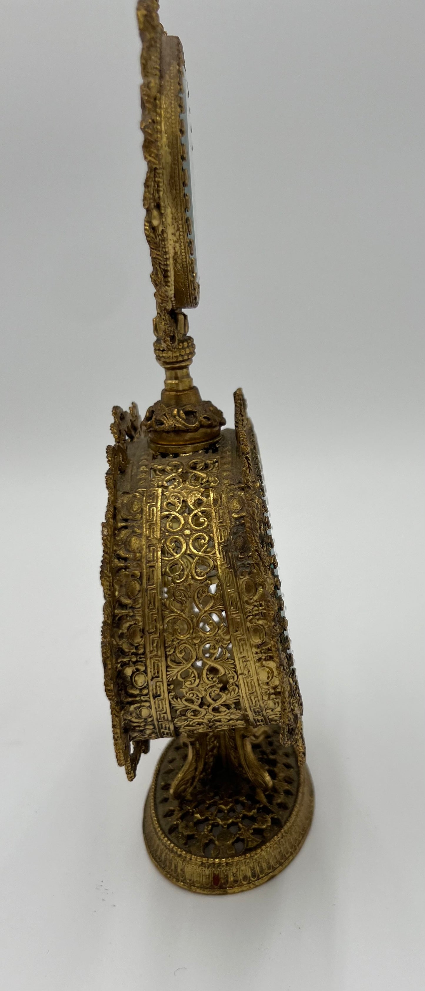 Ormolu Style-built Perfume Bottle with Gold Filagree