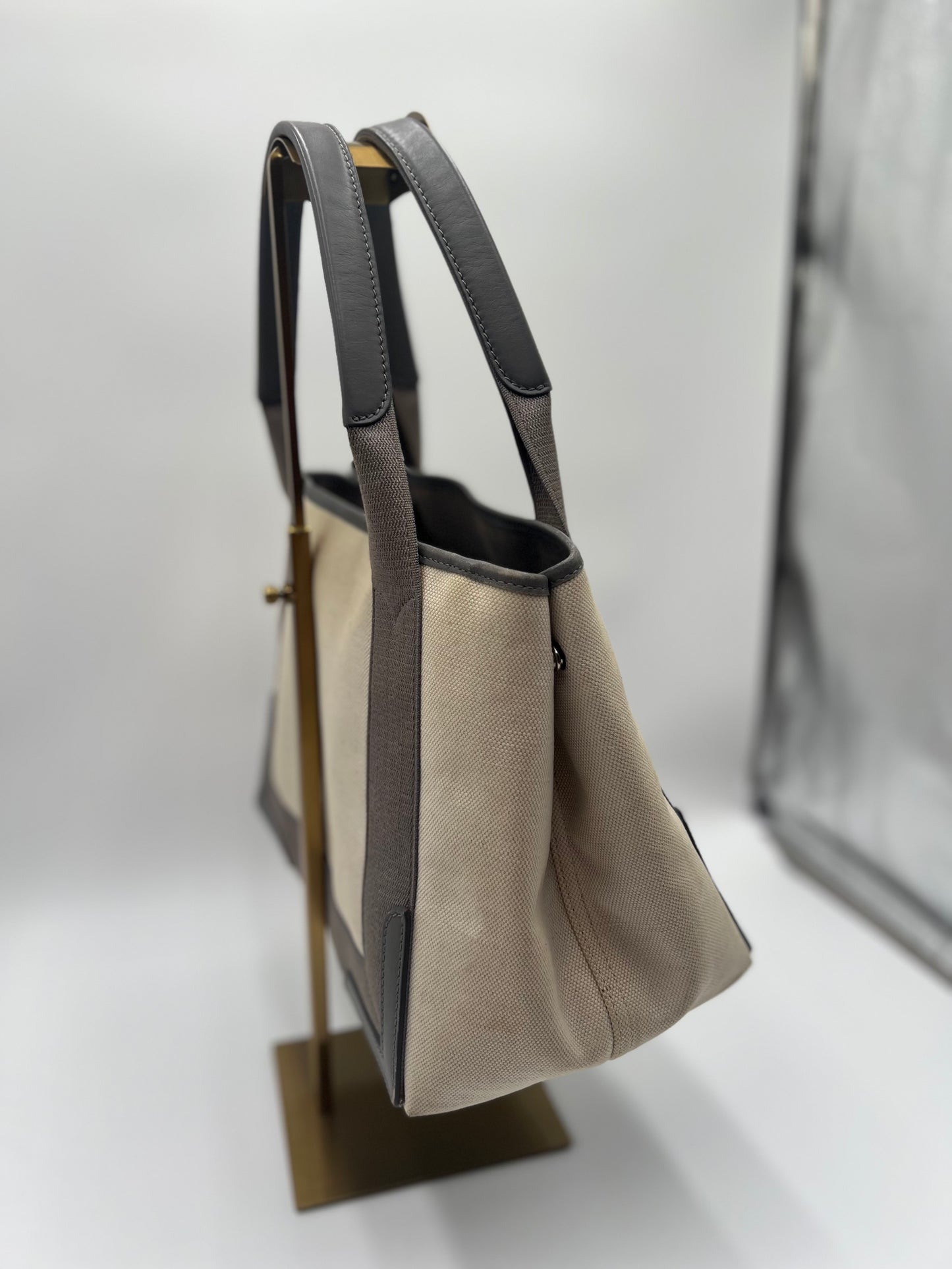 Balenciaga Canvas Grey Cabas Tote Bag