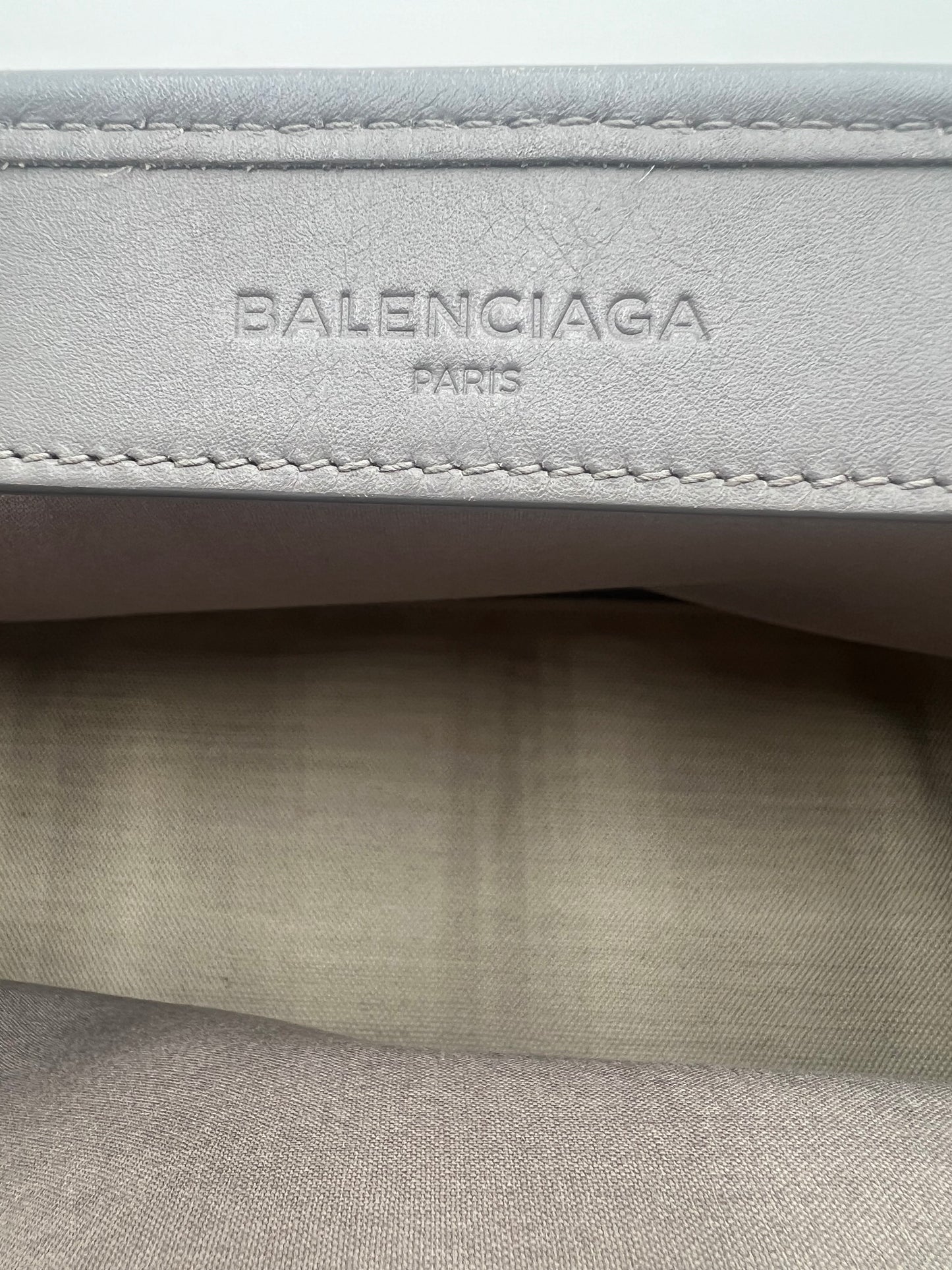 Balenciaga Canvas Grey Cabas Tote Bag