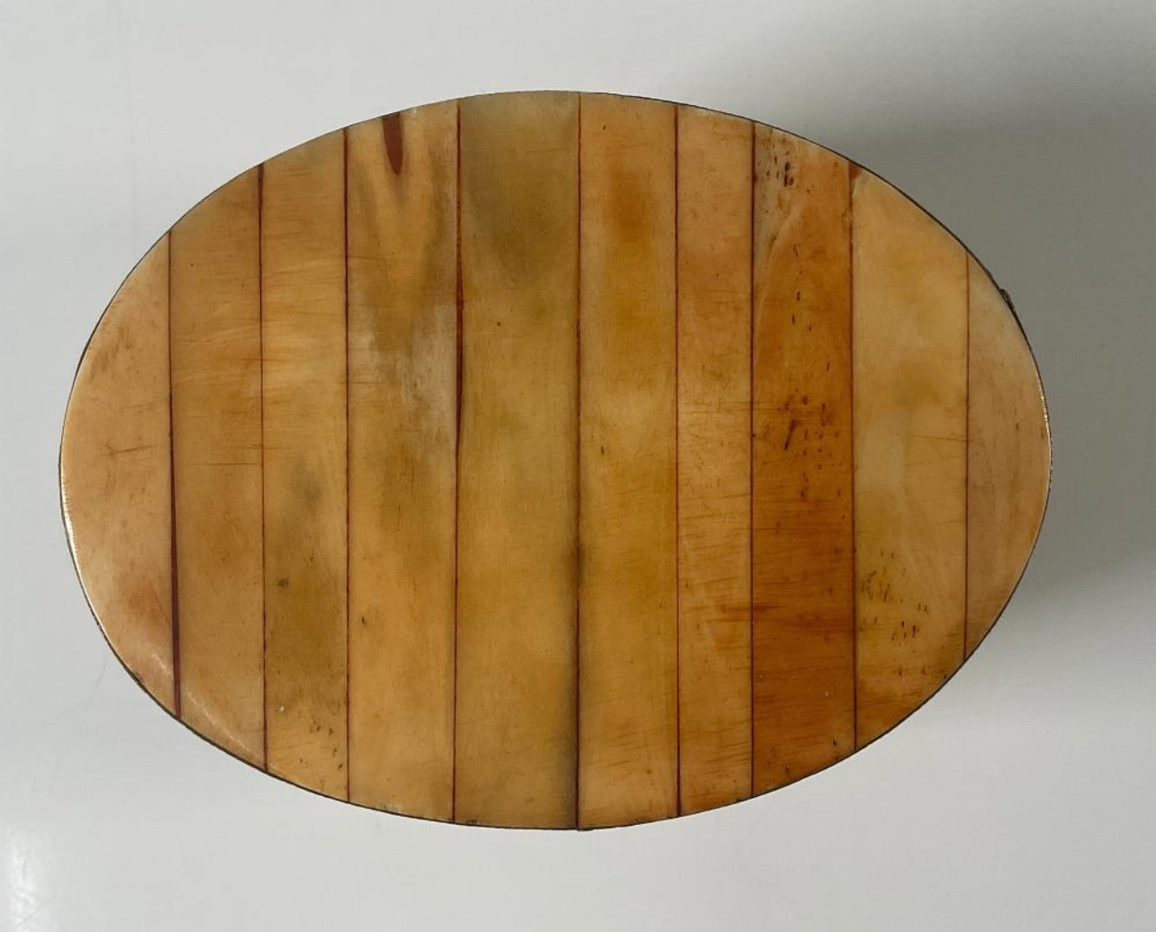 Bone Inlay Brass Trinket Box